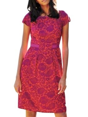 VINTAGE SILK STUDIO Women’s 100% Silk Floral Dress